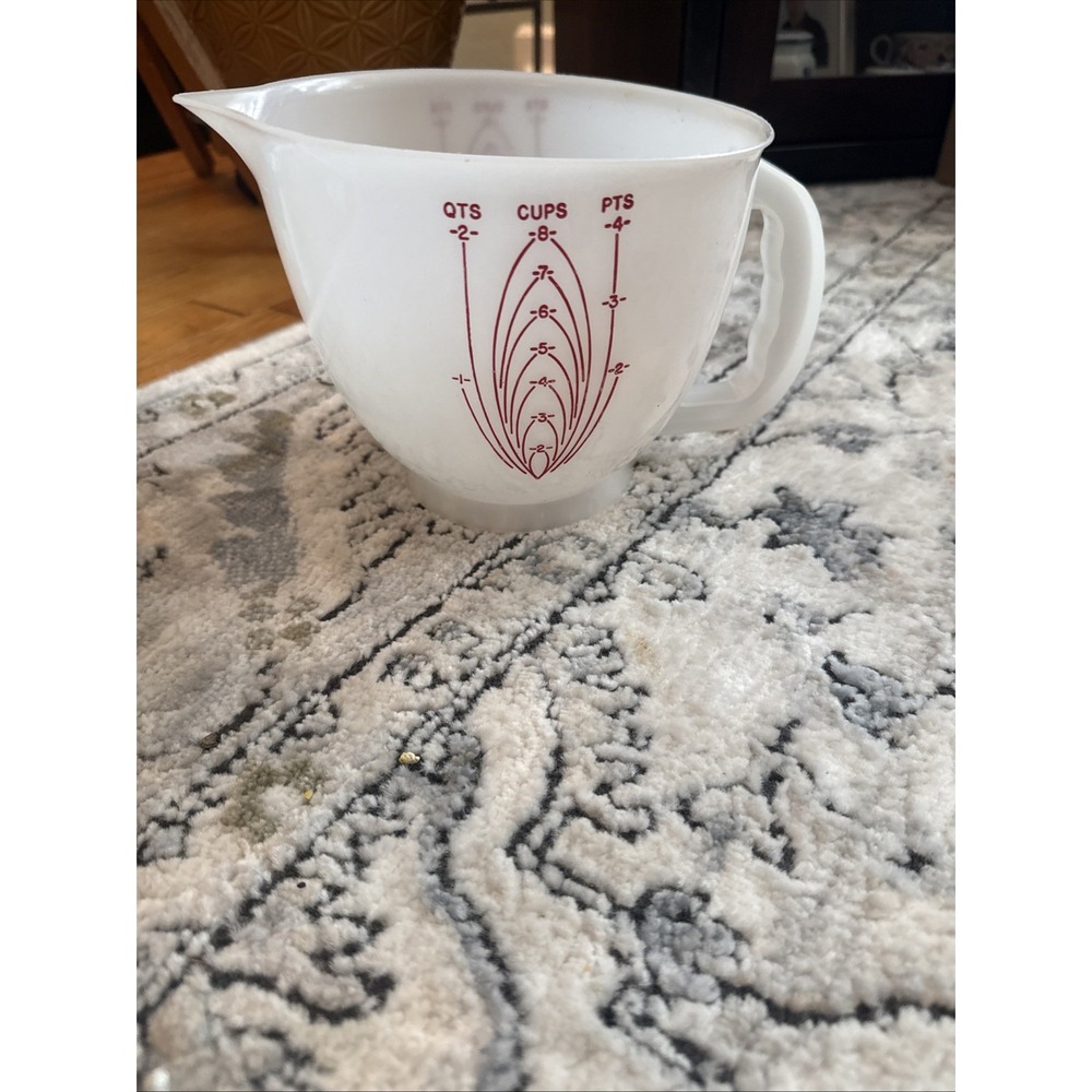 Vintage Tupperware Mix-N-Store #500/8 Cup 2 Qt Measuring Bowl Pitcher NO Lid